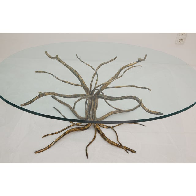 Coffee Table with Forged Metal Frame by Salvino Marsura, 1960s For Sale - Image 11 of 16