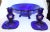 Vintage Colbalt Glass Garniture Set - 3 Pieces For Sale - Image 9 of 9