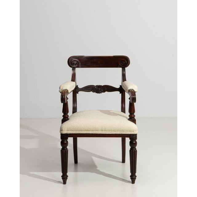 19th Century 19th Century William IV Carver Armchair With Upholstered Seat & Arms For Sale - Image 5 of 16