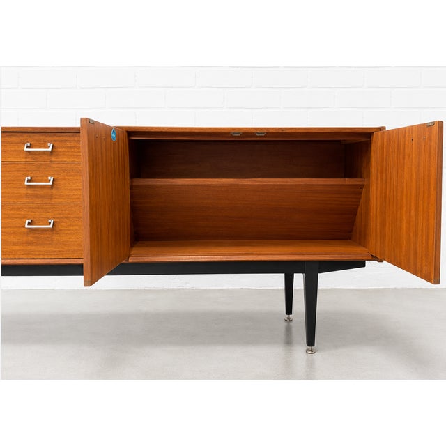 Mid Century Modern Teak Sideboard by Nathan Furniture, Made in England | British MCM Credenza, C. 1960’s For Sale In New York - Image 6 of 17