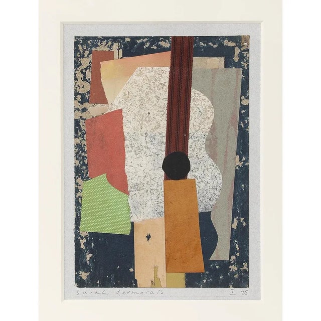 Sarah Desmarais, Still Life With Guitar, Framed For Sale - Image 4 of 7