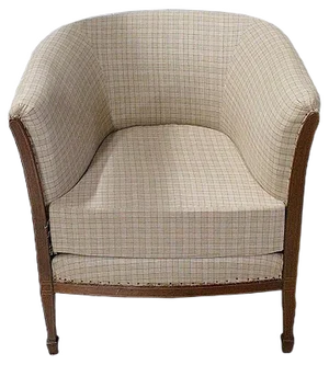 Art Deco Mahogany Lounge Chair, 1930s