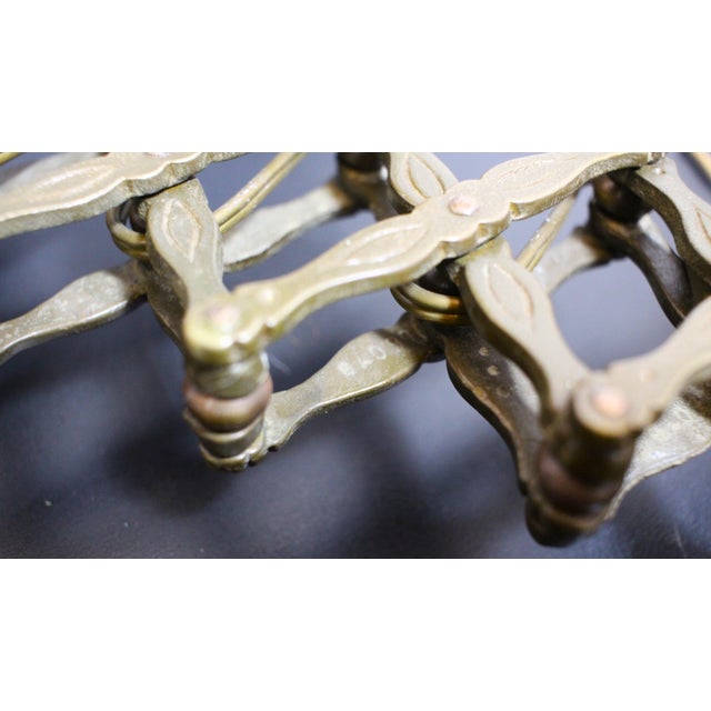1930s Scissor Wall Lamp in Bronze, 1930 For Sale - Image 5 of 18