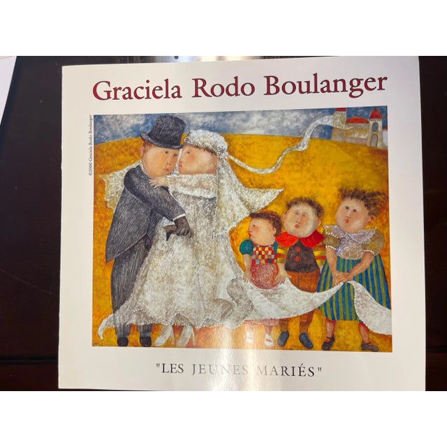 2010s "Les Jeunes Maries" Contemporary Figurative Wedding Scene Print by Graciela Rodo Boulanger, Framed For Sale - Image 5 of 7