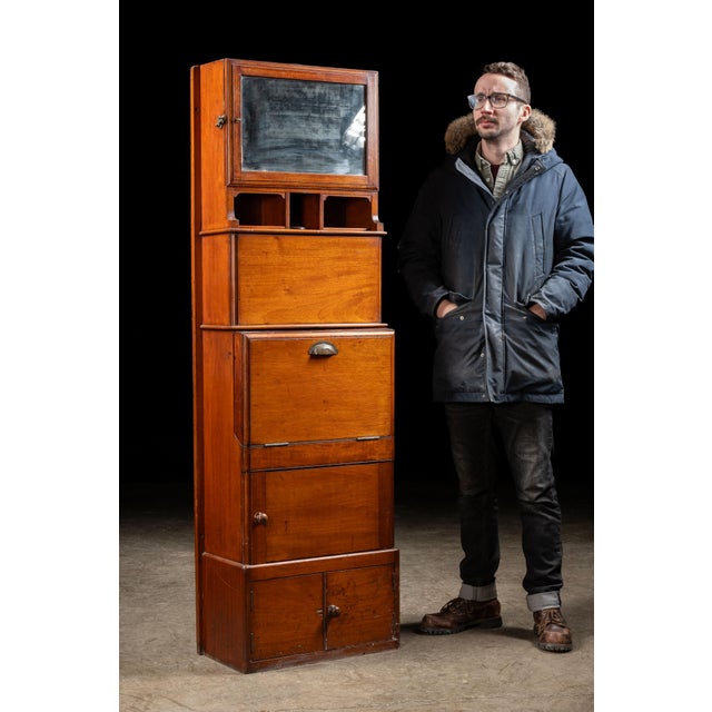 Wood Early 20th Century Wooden Ship Dresser and Wash Basin For Sale - Image 7 of 12