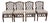 Set of 4 Vintage Diamond Lattice Backed Side Chairs For Sale