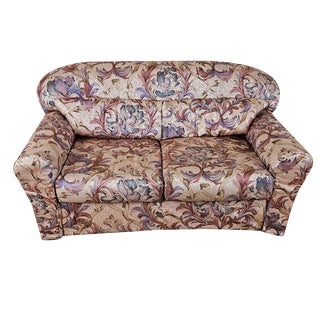2-Seater Sofa in Floral Fabric, Italy, 1970s For Sale