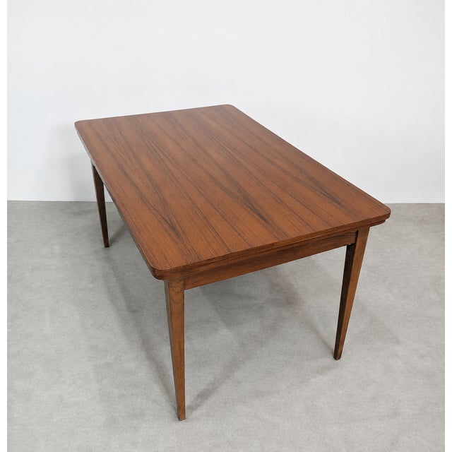 Scandinavian Extendable Teak Dining Table, 1960s For Sale - Image 3 of 9