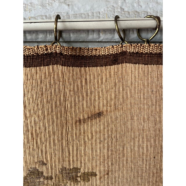 Beige Vintage French Medieval-Style Farmhouse Wheat Harvest Square Wall Tapestry For Sale - Image 8 of 12