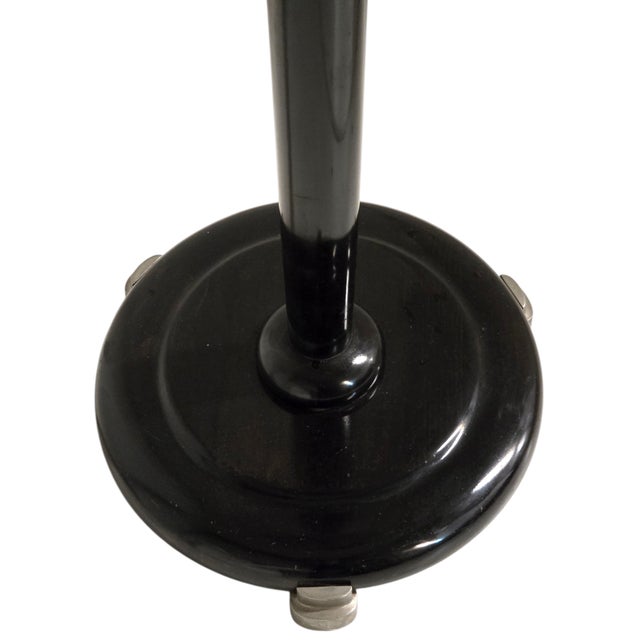 Early 20th Century A Tall French Art Deco Tiered Torchere /Floor Lamp in Ebonized Wood and Metal For Sale In New York - Image 6 of 16
