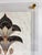 “Sovereign” Art Deco Floral Fragment| Hand-Textured Acrylic Frame Wall Art For Sale - Image 4 of 9