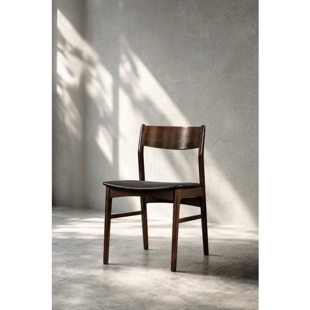 Mid-Century Scandinavian Modern Dining Chairs in Beech and Rosewood, 1960s, Set of 4 For Sale - Image 16 of 18