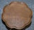 Walnut Pie Crust Wine Lamp End Side For Sale - Image 10 of 14