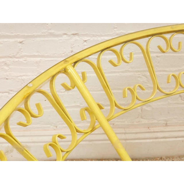Arthur Umanoff Styled After Arthur Umanoff Yellow Vintage Outdoor Table For Sale - Image 4 of 12