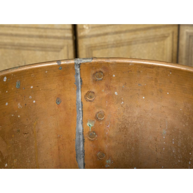 English Turn of the Century 1900s Copper and Brass Planter with Lion Paw Feet For Sale - Image 10 of 10