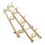 Vintage Brass Plated Coat and Hat Rack Wall Mounted For Sale