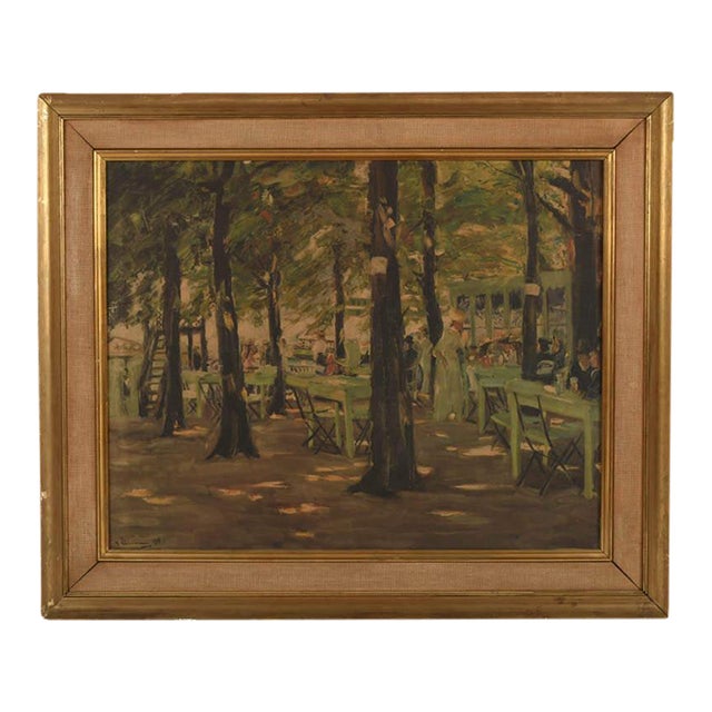 Framed Pressure Motif Oude Wave After Max Liebermann Canvas Print For Sale