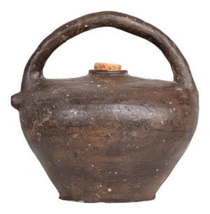 19th Century French Pottery Handmade Antique Jug Vessel