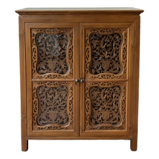 Custom Teak Cabinet For Sale