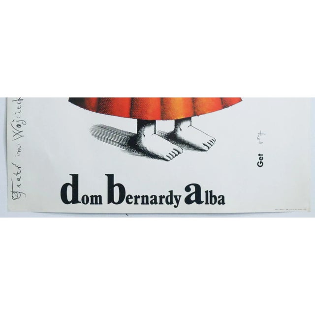 Contemporary 1987 Theatre Polish Poster - Dom Bernardy Alba (The House of Bernarda Alba, Play by Federico García Lorca) - Get-Stankiewicz For Sale - Image 3 of 3