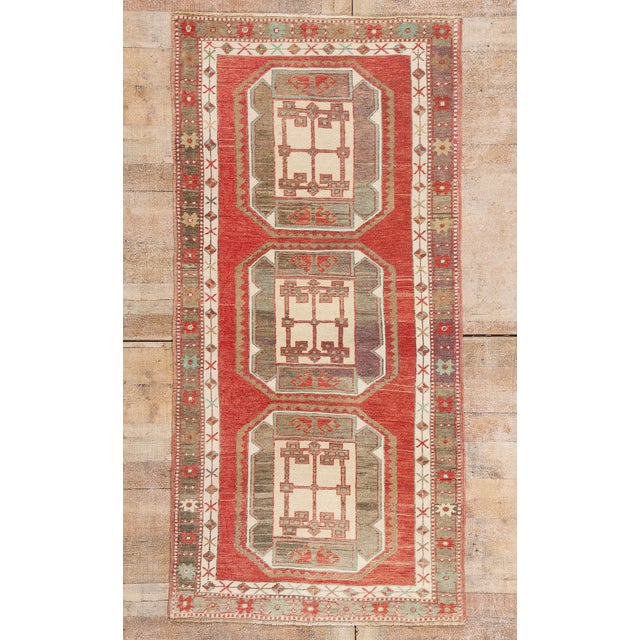 Vintage Turkish Oushak Rug, 03'04 X 06'11 For Sale - Image 10 of 10