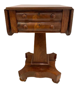 American Empire Flame Mahogany Drop Leaf Table