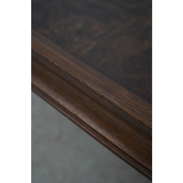 Wood Hekman Burl Walnut Coffee Cocktail Table For Sale - Image 7 of 12