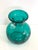 Emerald Late 20th Century Emerald Green Glass Art Deco Vase With Handles For Sale - Image 8 of 9