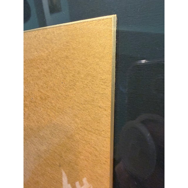 Japanese Vintage Japanese Signed 3d Raised Artwork on Gold Leaf Panel For Sale - Image 3 of 7