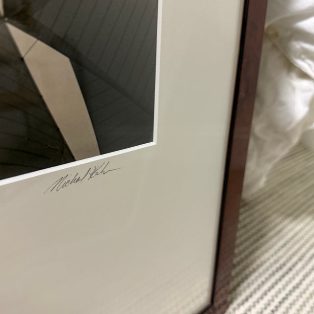 Wood Pair of Framed Michael Kahn Sailboat Photos For Sale - Image 7 of 16