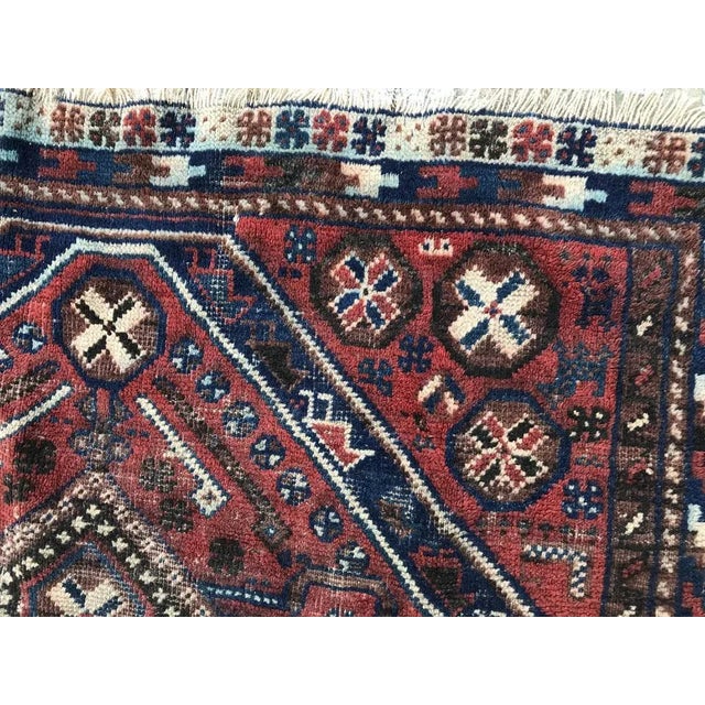 Vintage Wool Ghashghaei Rug For Sale - Image 6 of 12