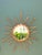 Late 20th Century Vintage Italian Bent Rattan Sunburst Mirror For Sale - Image 5 of 12
