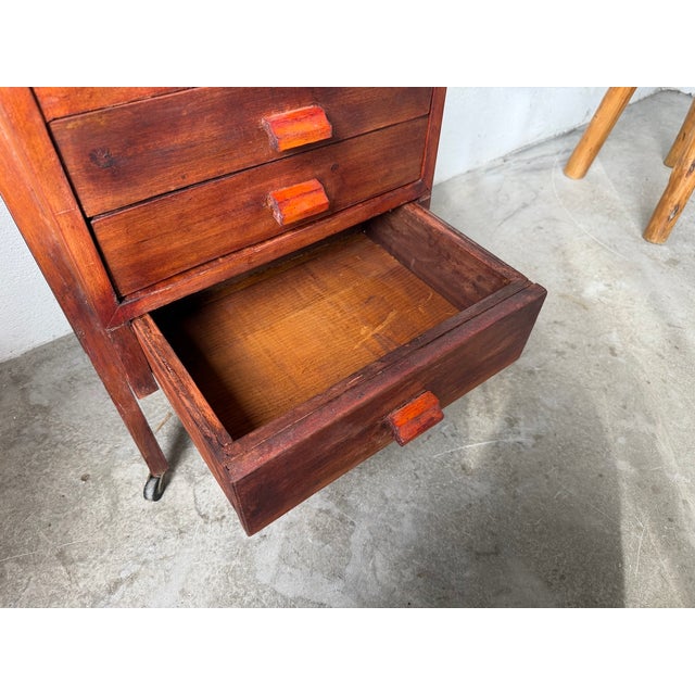 Small Vintage Bedside Table, 1960s For Sale - Image 17 of 18