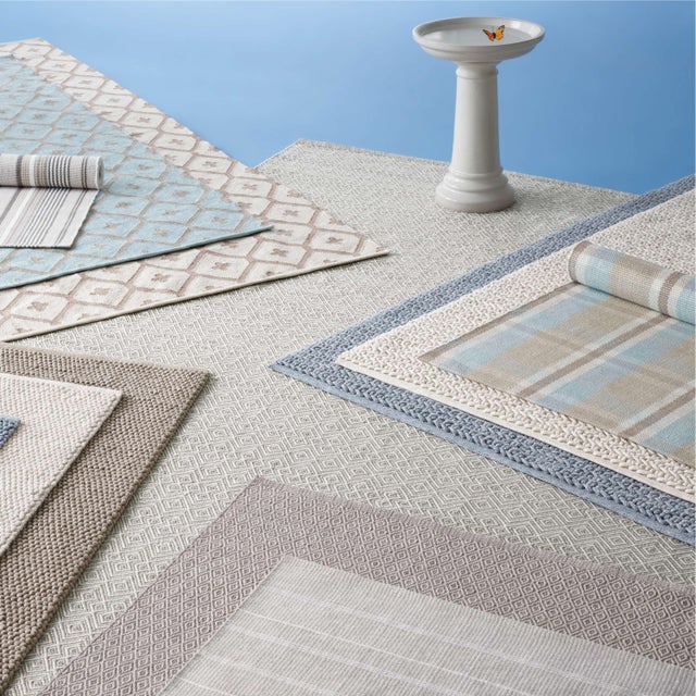 Contemporary Dash & Albert by Annie Selke Veranda Denim Indoor/Outdoor Rug, 7' 6" x 9' 6" For Sale - Image 3 of 5