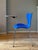 Vintage Design "Series 7" chair by Arne Jacobsen for Fritz Hansen. Sitting in blue tinted wood and chrome aluminum base....
