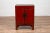 Chinese Red Lacquered Qing Dynasty Style Bedside Cabinet With Distressed Finish For Sale In New York - Image 6 of 13