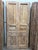 Antique Floral Carved Pantry Doors | Rustic Farmhouse Double Doors | Hand-Carved Wood Hinged or Sliding Entry For Sale - Image 4 of 7