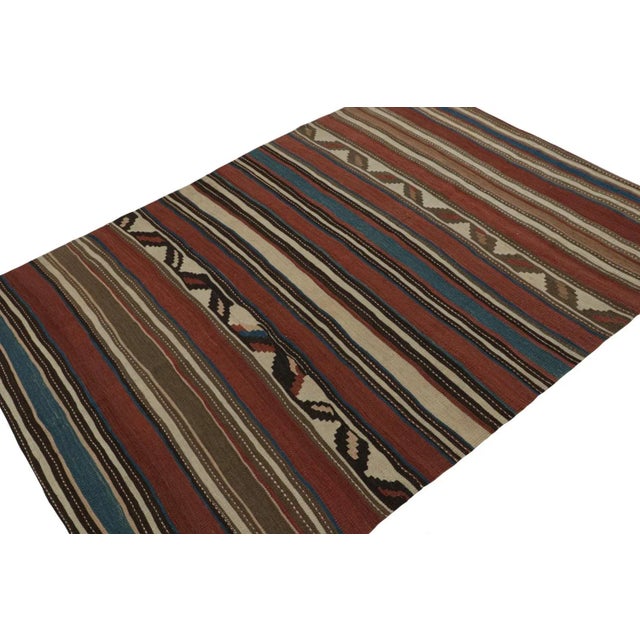 This vintage 5x6 tribal Kilim is a new addition to Rug & Kilim’s mid-century curations. Handwoven in wool, it originates...
