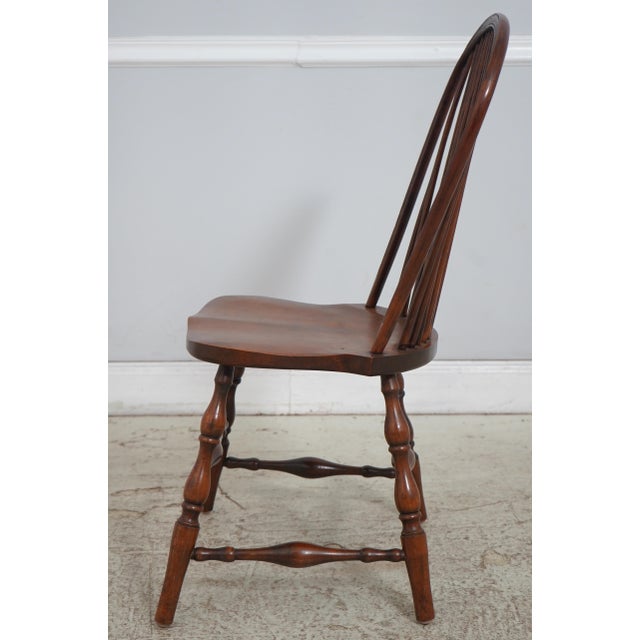 English Set of 6 Bow Back English Windsor Chairs For Sale - Image 3 of 18