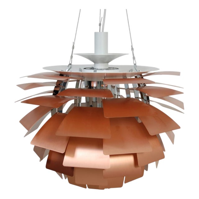 Copper Artichoke Lamp by Poul Henningsen For Sale