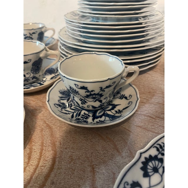 Blue Vintage Blue Danube Onion Dinnerware Set- 53 Pieces For Sale - Image 8 of 12