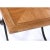 Michael Taylor Style Petite Parquet Oa Side Tables With Iron X Base Swag Legs For Sale - Image 6 of 10