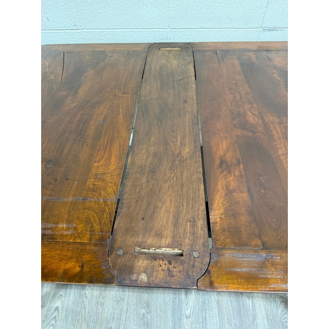 Antique French Louis XV Provincial Country Style Draw Leaf Dining Table For Sale In Kansas City - Image 6 of 18