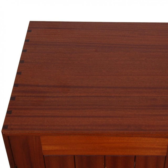 Wood Mahogany Cabinet by Mogens Koch, 1980s For Sale - Image 7 of 16