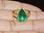 Green Gia Certified 5.25ct Natural Emerald Sculptural Bezel Solid 18k Gold Ring, Size 5.25 For Sale - Image 8 of 16