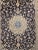 Vintage Persian Nain Habibian Rug, Handwoven Floral Pattern With Silk Highlights, Navy & Blue. 5’ X 8’ For Sale In Chicago - Image 6 of 12