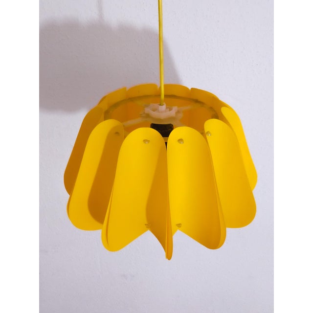 Mid-Century Modern Mid-Century Modern Yellow Pendant Lamp, Denmark, 1970s For Sale - Image 3 of 4