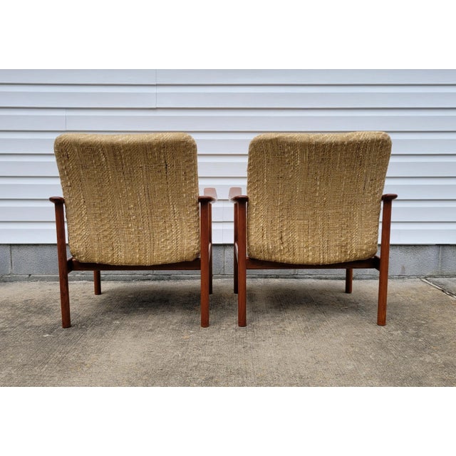 Alf Svensson 1960s Mid Century Teak Chairs by Alf Svensson -Pair For Sale - Image 4 of 12