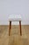 High Stool in Cream Herringbone For Sale - Image 4 of 9