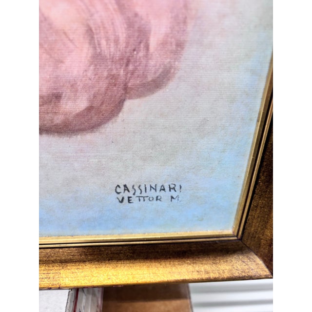 1960s Marcello Cassinari Vettor Figurative Seated Female Nude, Signed For Sale - Image 9 of 10